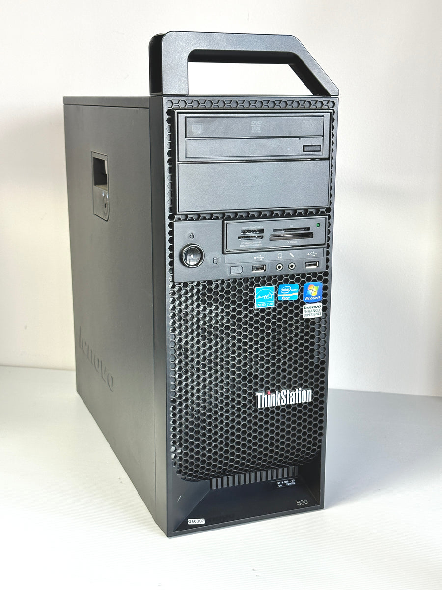 Lenovo ThinkStation S30 | Intel Xeon 1650 3.20GHz | 16GB RAM | 256GB S –  Willetton Computers