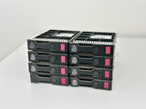 Lot of 8 x 3.5"  SAS SATA HDD Caddy with 600GB HDD for HP Proliant Gen8 Gen 9 (Used)