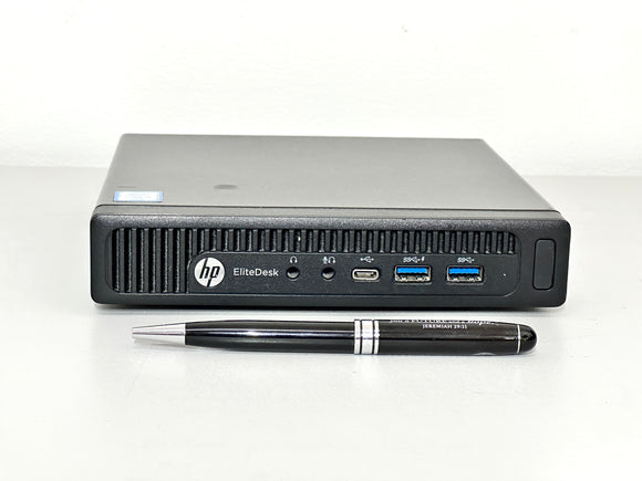 HP Elitedesk 800 G2 Micro: Intel i5-6500T, 8GB RAM, 128GB NVMe SSD, Windows 10 Pro