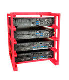 Custom-designed 4-Unit Rack for Dell OptiPlex Micro Cluster