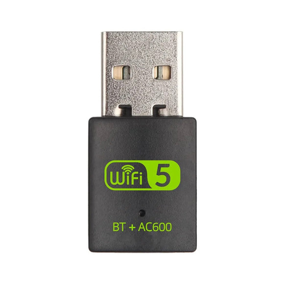 600Mbps dual band Wi-Fi adapter network card Bluetooth 5.0 USB  dongle